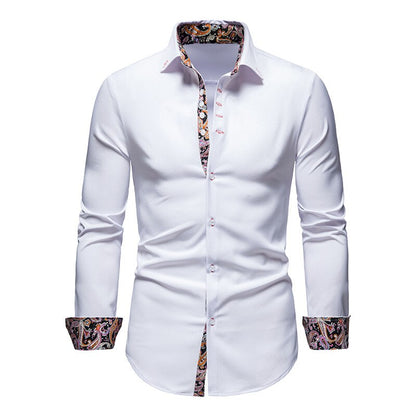 ProjetParis™ – Chemise Homme Slim-Fit en Coton Léger Élégante & Confortable-1