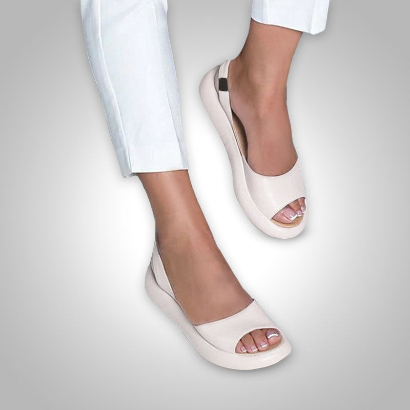 Sandales Femmes Plates à Bride Arrière Élégantes et Confortables