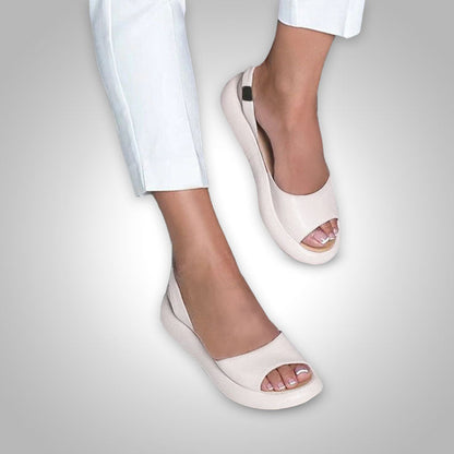 Sandales Femmes Plates à Bride Arrière Élégantes et Confortables
