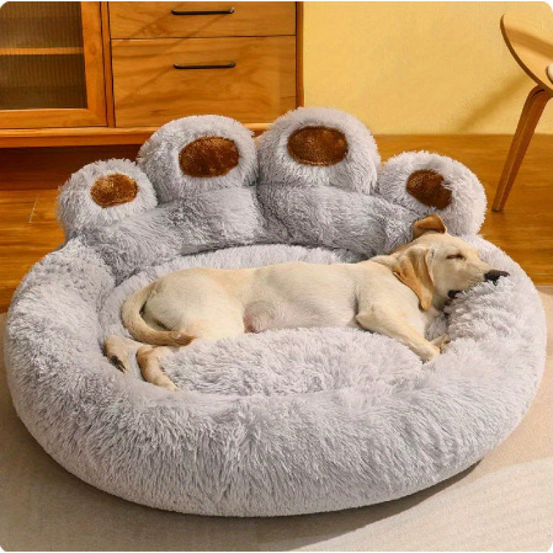 SnuggleNest™ - Lit Rond Confortable pour Chiens et Chats