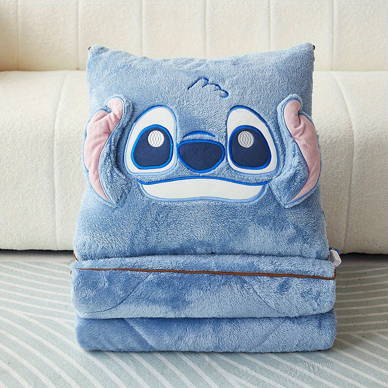 CuddleCloud™ 2-en-1 Coussin et Couverture Kawaii Multifonction