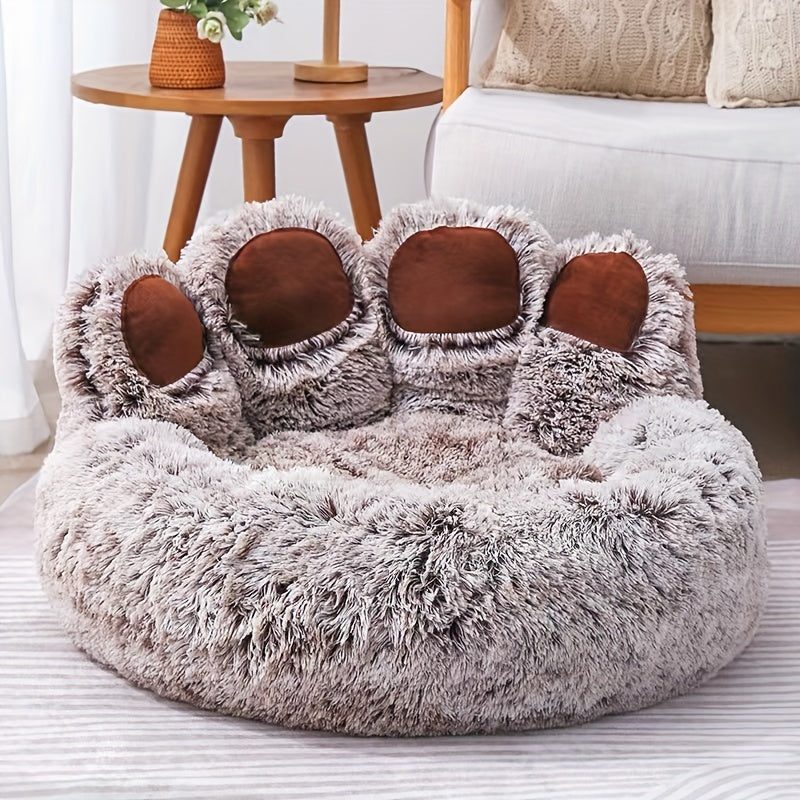 SnuggleNest™ - Lit Rond Confortable pour Chiens et Chats