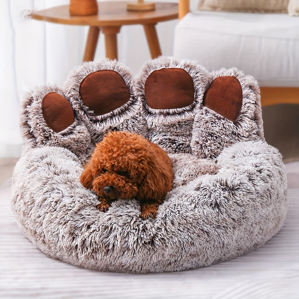 SnuggleNest™ - Lit Rond Confortable pour Chiens et Chats