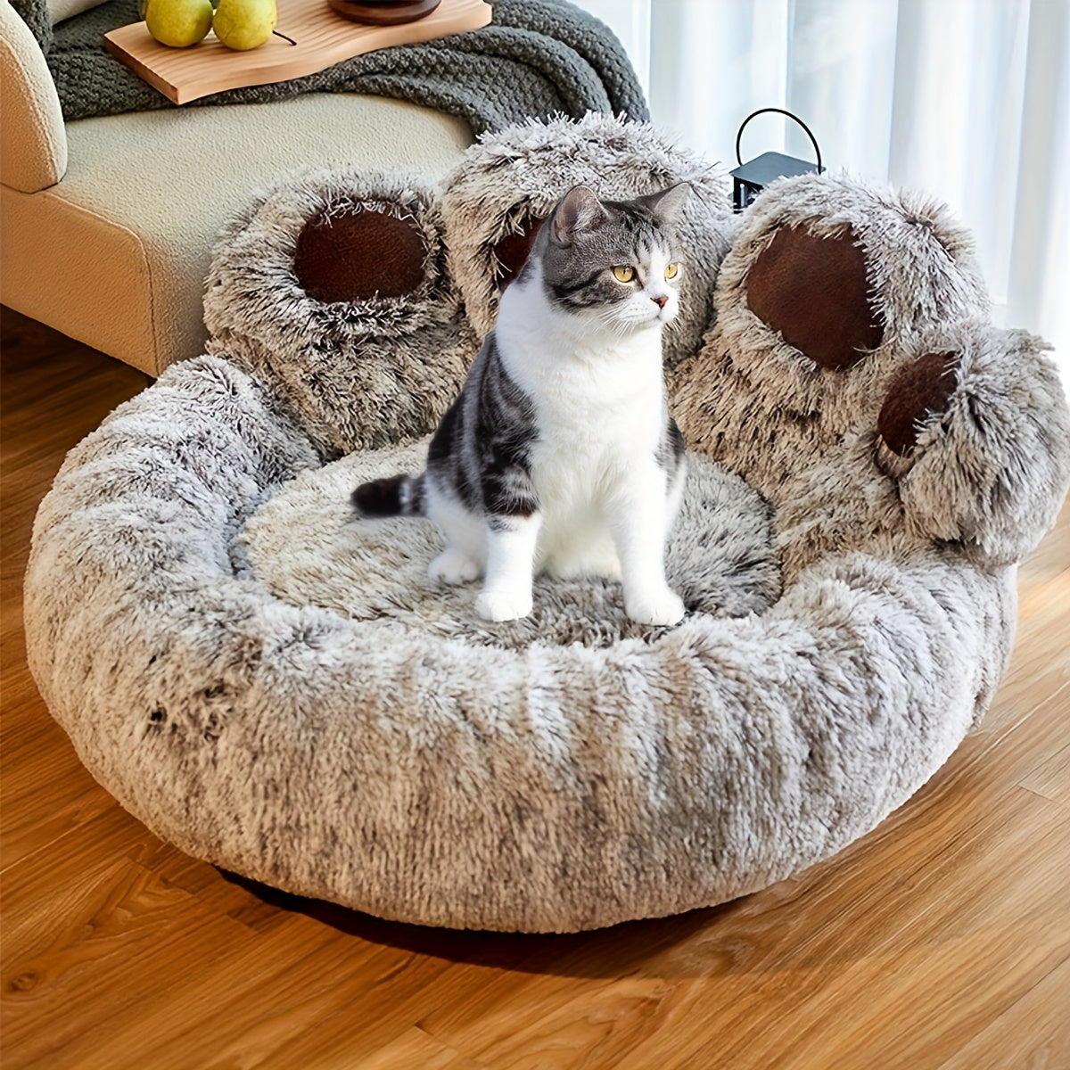 SnuggleNest™ - Lit Rond Confortable pour Chiens et Chats