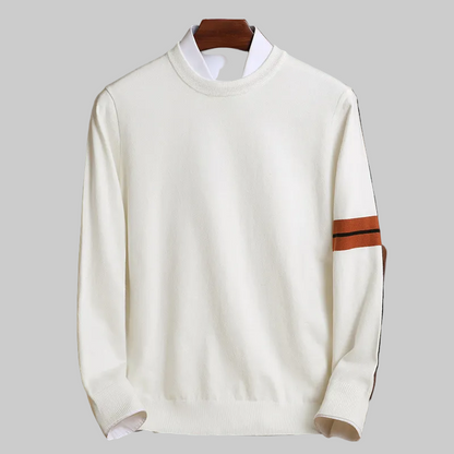 Pull en Maille Rayée Homme Confortable