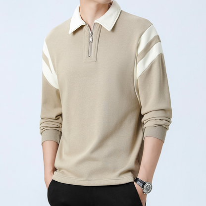Pull Col V Zippé Unisexe pour Automne et Hiver