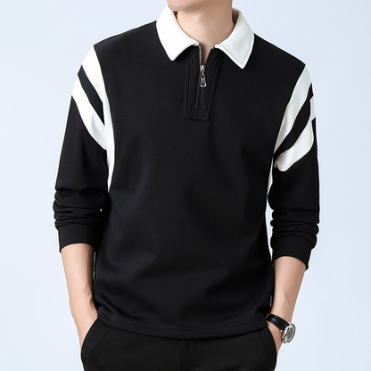 Pull Col V Zippé Unisexe pour Automne et Hiver