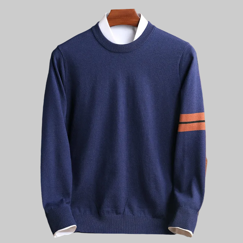 Pull en Maille Rayée Homme Confortable - PanierRoyale