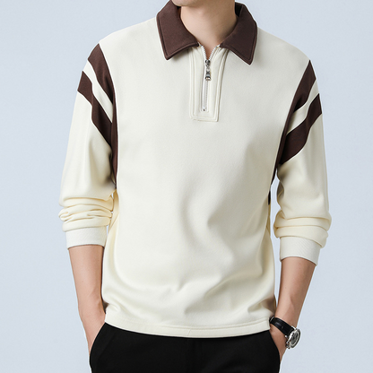 Pull Col V Zippé Unisexe pour Automne et Hiver