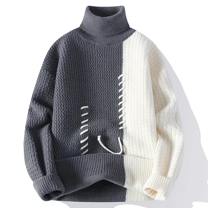 Pull Col Roulé Hiver Chaud et Élégant