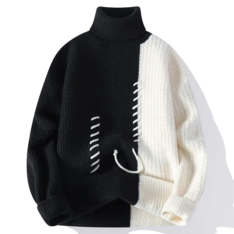Pull Col Roulé Hiver Chaud et Élégant - PanierRoyale
