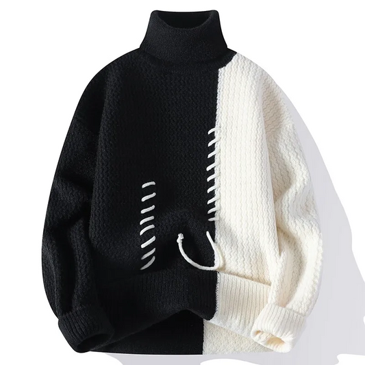 Pull Col Roulé Hiver Chaud et Élégant - PanierRoyale