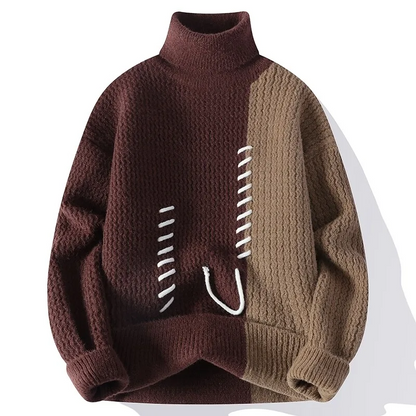 Pull Col Roulé Hiver Chaud et Élégant