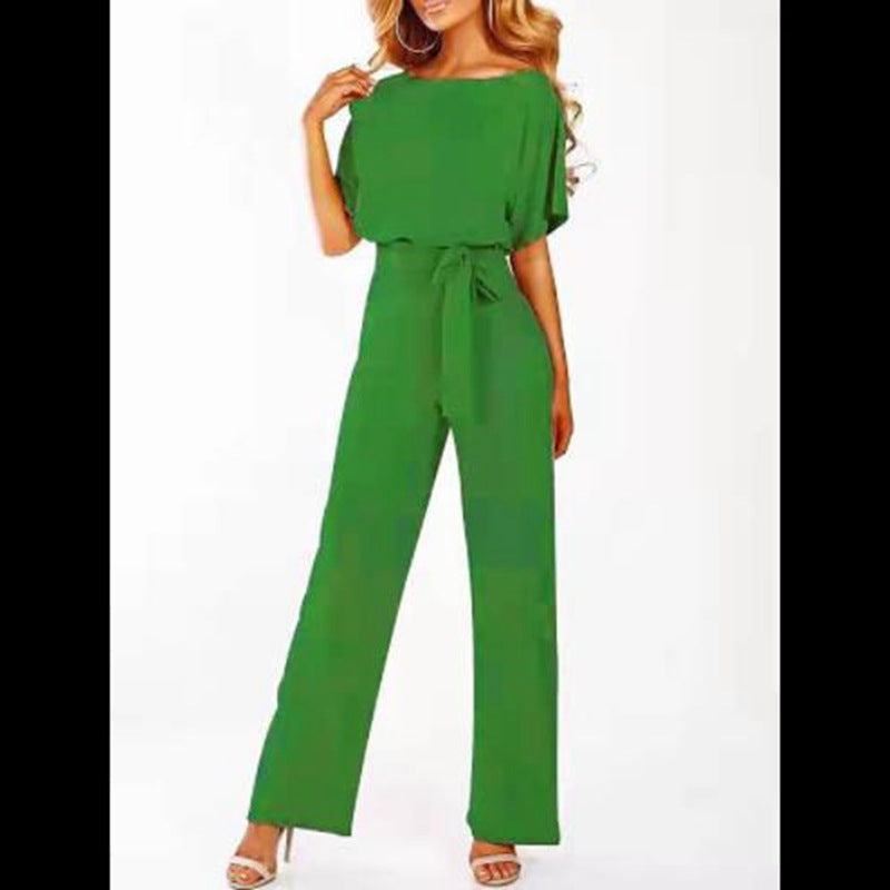 Combinaison Femme Élégante avec Ceinture Taille