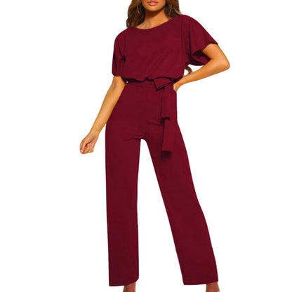 Combinaison Femme Élégante avec Ceinture Taille
