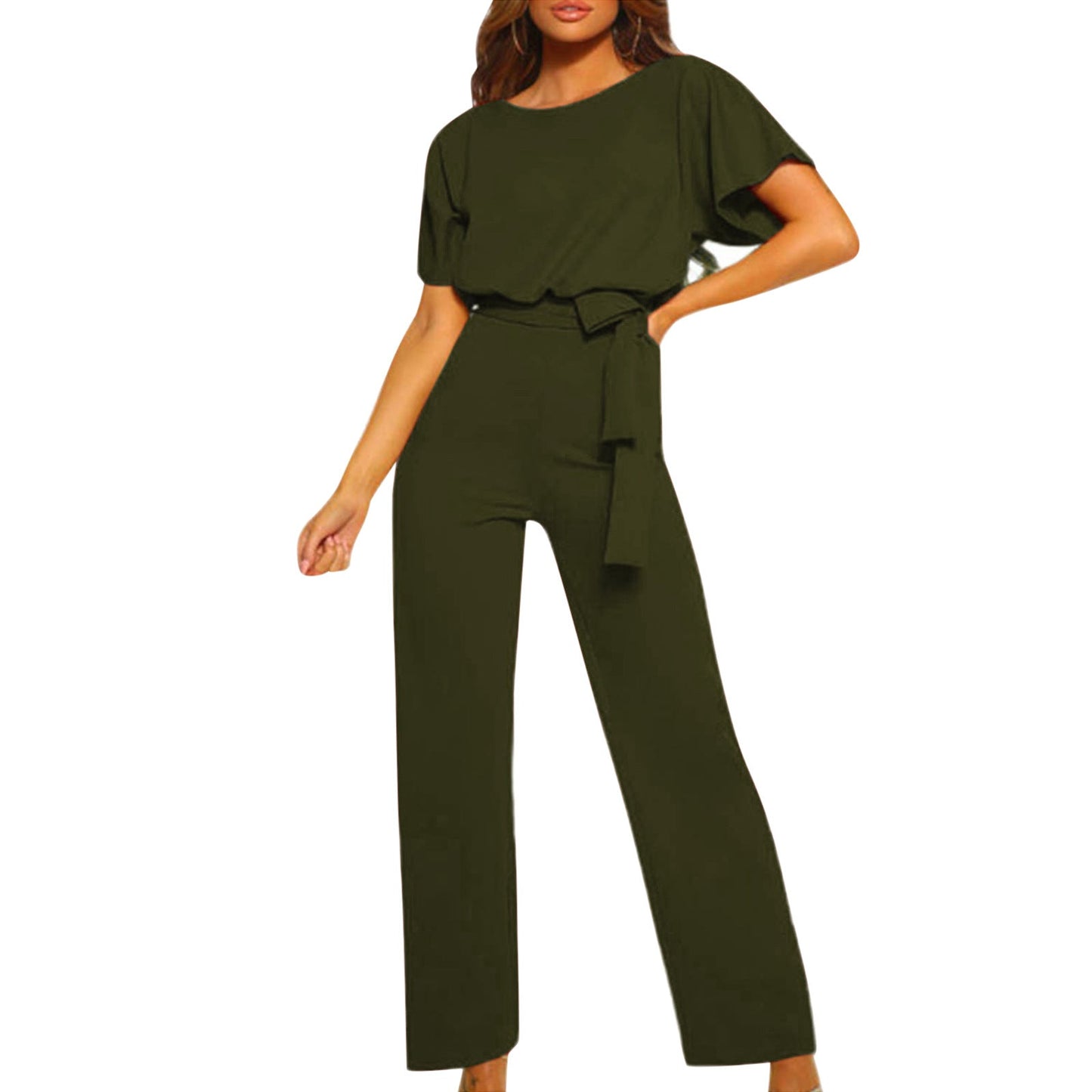 Combinaison Femme Élégante avec Ceinture Taille