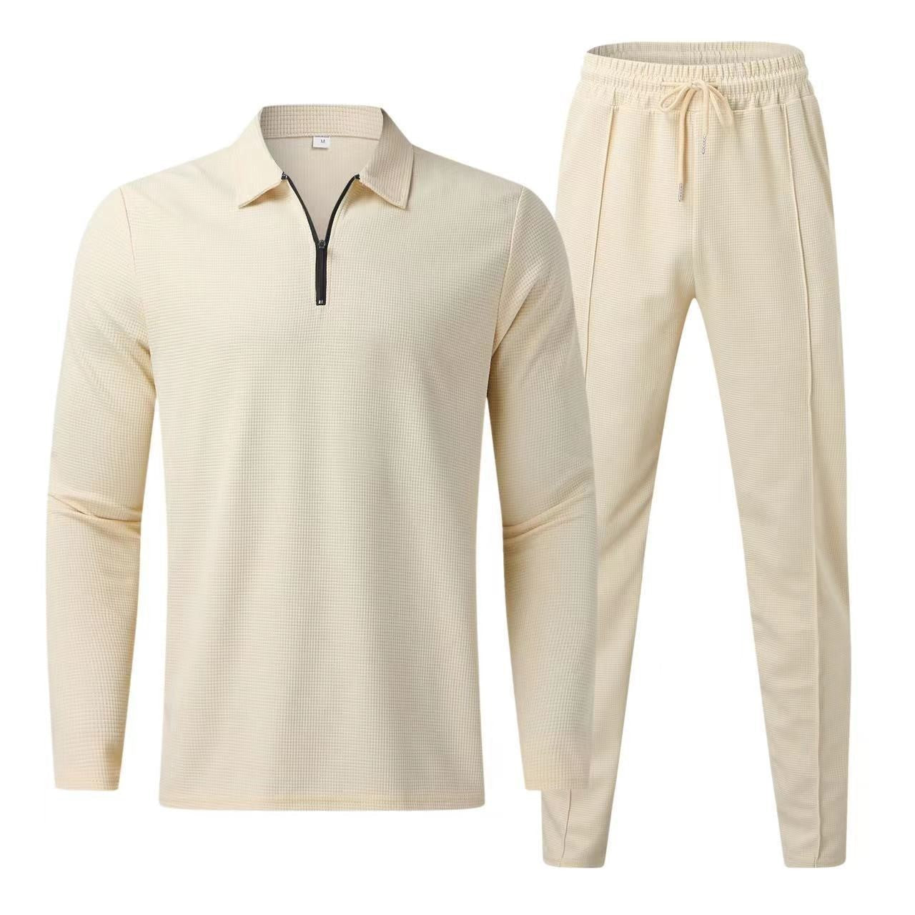 Tenue Décontractée Homme Jogging et Polo Manches Longues