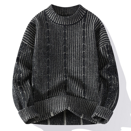 Pull en Maille Côtelée Élégant Unisexe - PanierRoyale