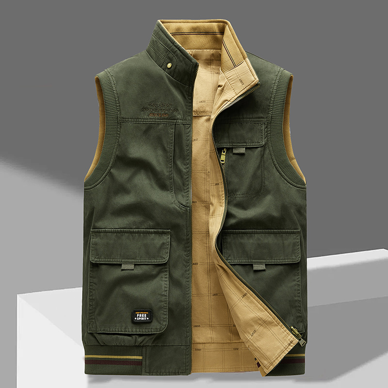 Gilet Homme Coton Confort Coupe Ajustée