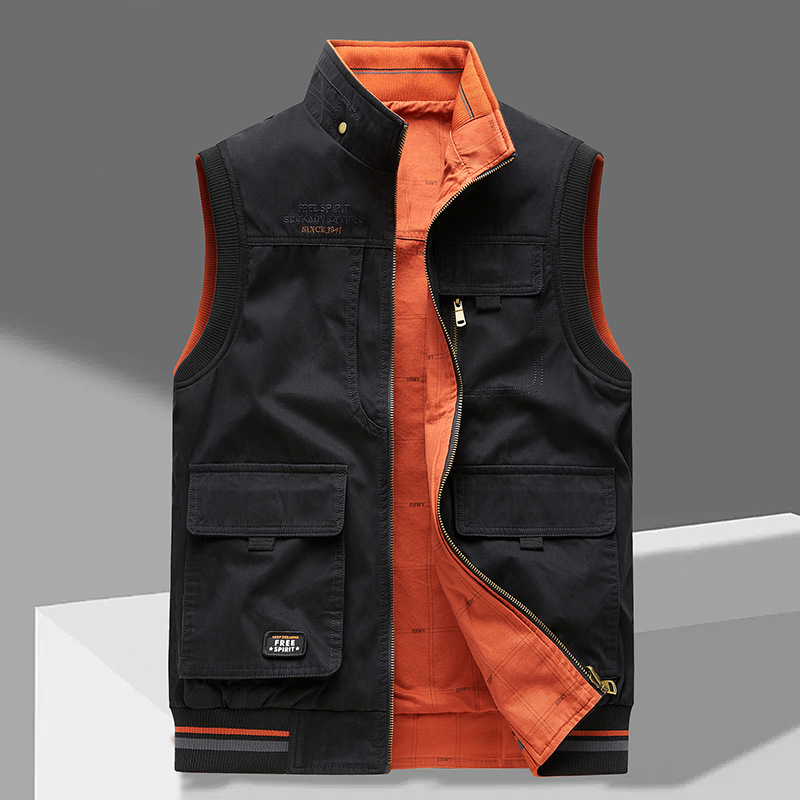 Gilet Homme Coton Confort Coupe Ajustée