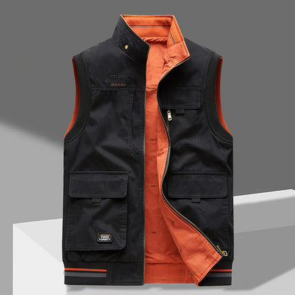 Gilet Homme Coton Confort Coupe Ajustée
