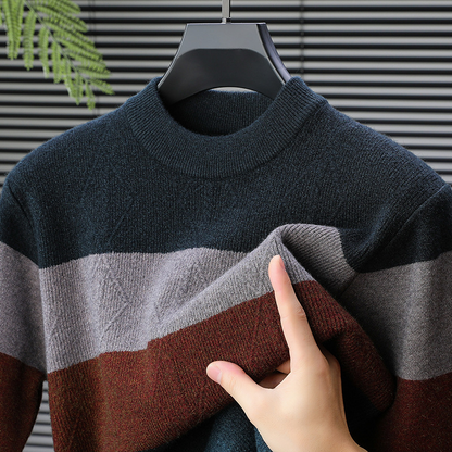 Pull en Maille Losangé Unisexe Élégant - PanierRoyale