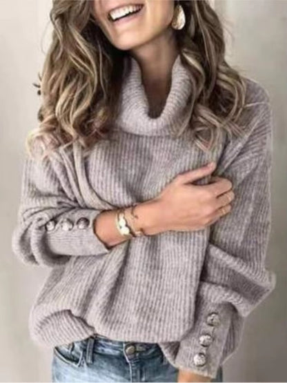 Pull à Col Roulé Féminin et Élégant