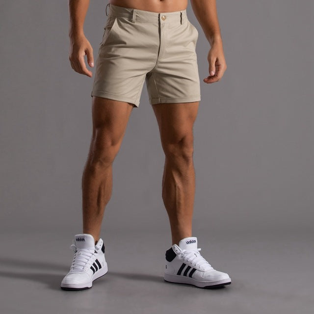 Shorts de running homme beige léger