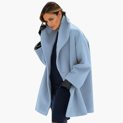 Manteau Femme Élégant Mi-Long Col Dégagé → Manteau Mi-Long Femme Chic avec Col Dégagé - PanierRoyale