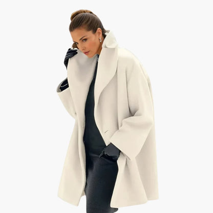 Manteau Femme Élégant Mi-Long Col Dégagé → Manteau Mi-Long Femme Chic avec Col Dégagé