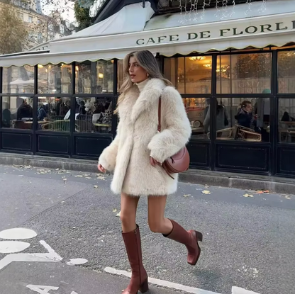 Manteau en fausse fourrure pour femme 1
