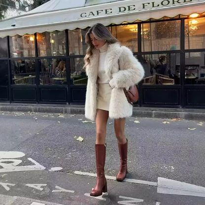 Manteau en fausse fourrure pour femme 2