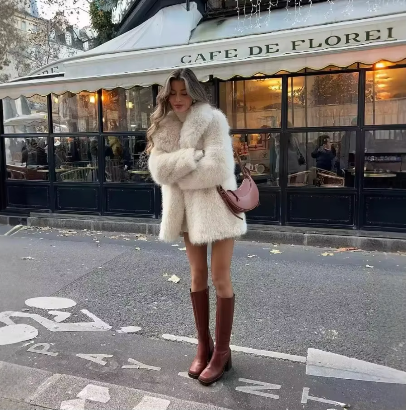 Manteau en fausse fourrure pour femme 3