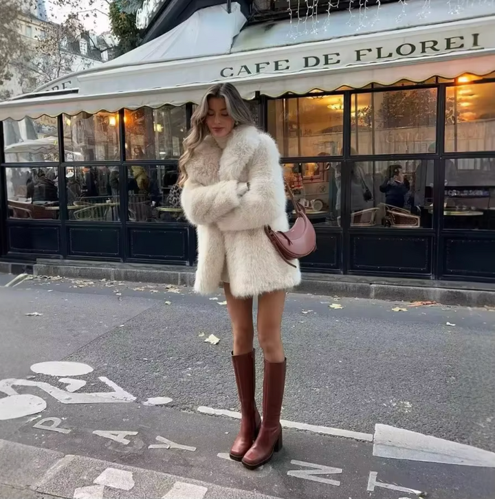 Manteau en fausse fourrure - vue 4