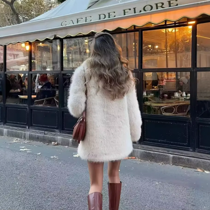Manteau en fausse fourrure pour femme 4