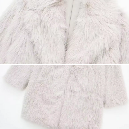 Manteau en fausse fourrure pour femme 5