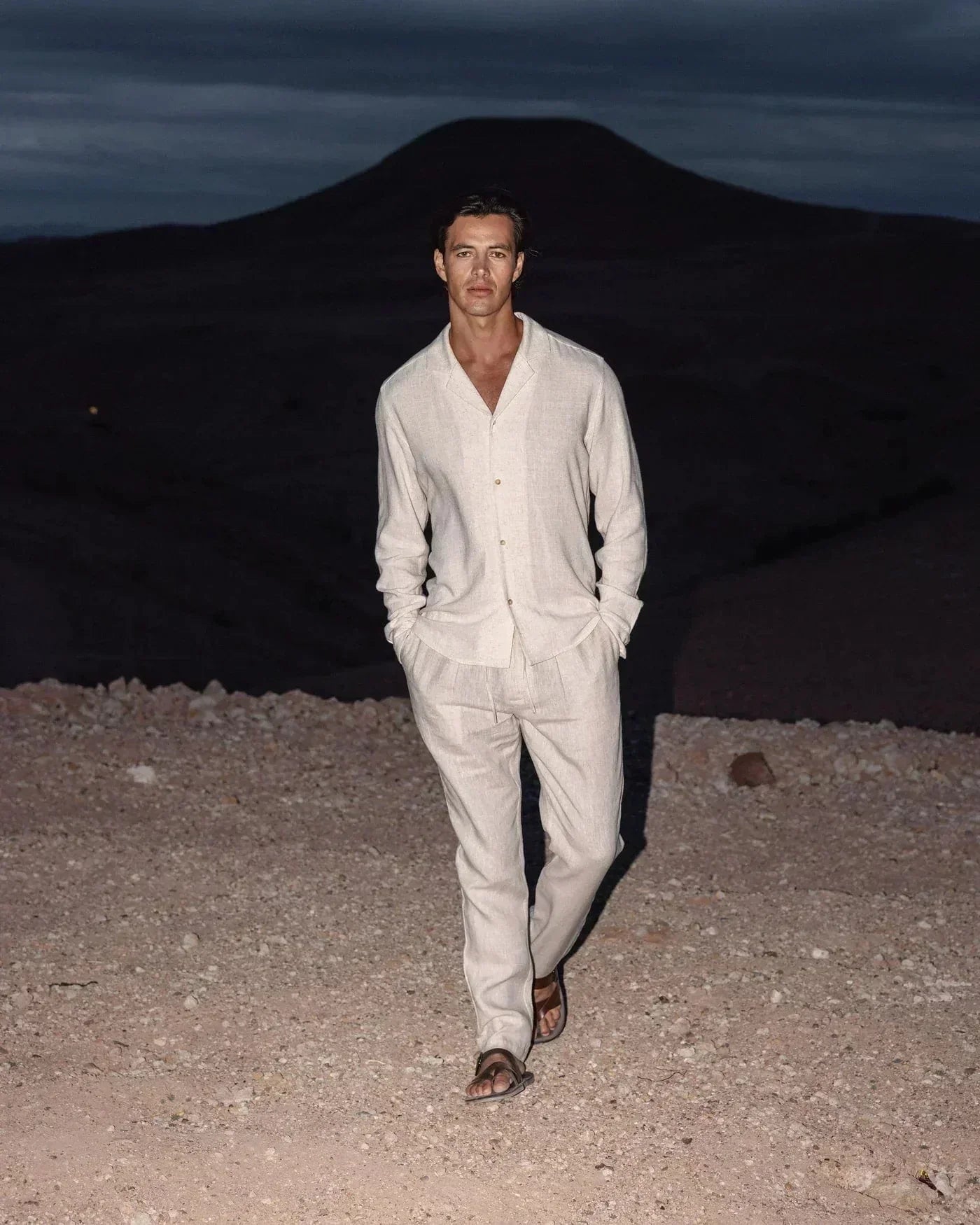 Costume Homme Lin Coton Été - Ensemble Chemise et Pantalon