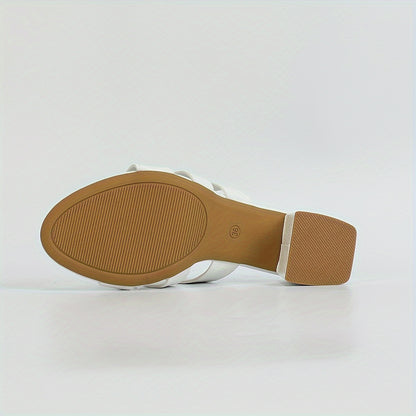 Mareva™ – Sandales Femme Talon Épais Chic Bout Ouvert Style Mary Jane Été