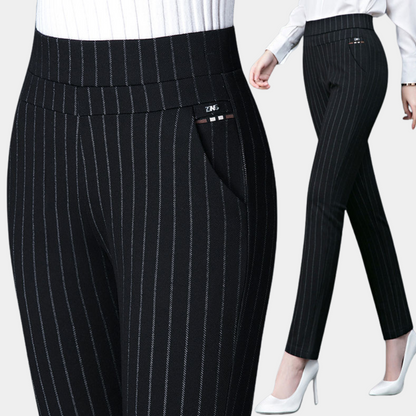 Pantalon Femme Élastique Taille Haute Confortable