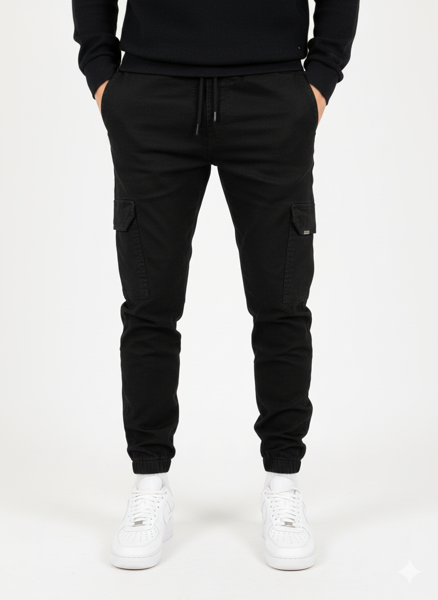 Pantalon Jogger Homme Sport Chic avec Ceinture Élastique et Poches Côtelées - PanierRoyale