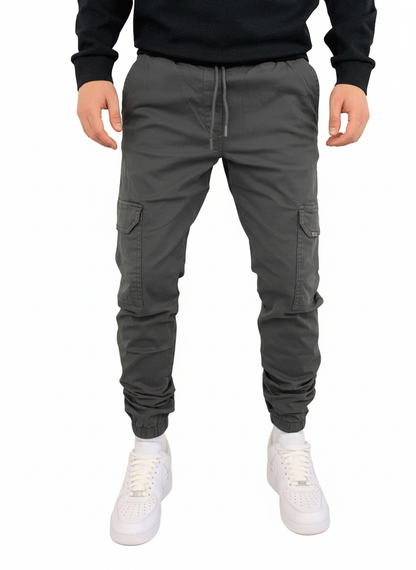 Pantalon Jogger Homme Sport Chic avec Ceinture Élastique et Poches Côtelées