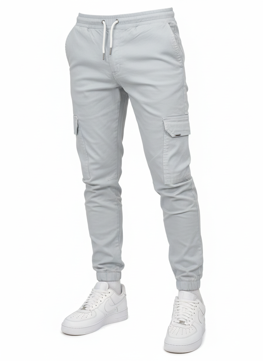 Pantalon Jogger Homme Sport Chic avec Ceinture Élastique et Poches Côtelées
