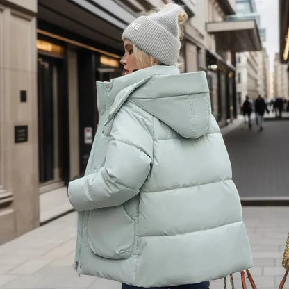 Veste Femme Matelassée Capuche Coupe Confort Hiver