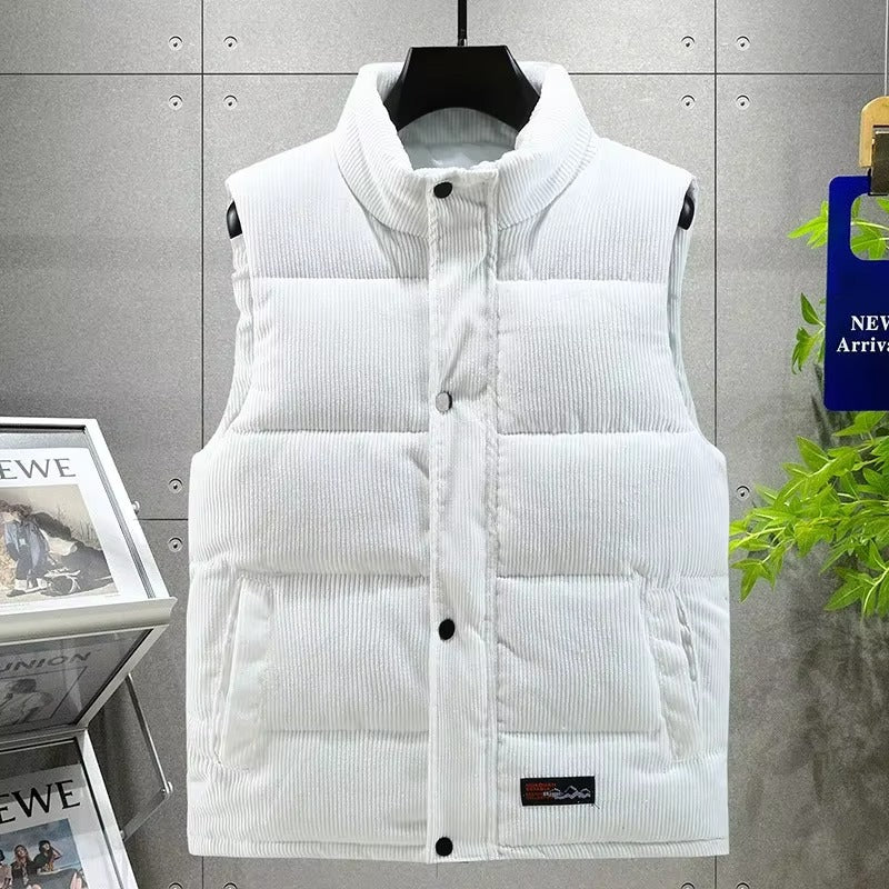 Gilet en velours texturé homme élégant