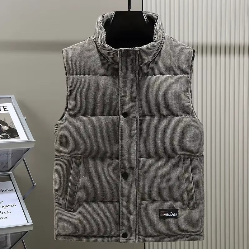Gilet en velours texturé homme élégant