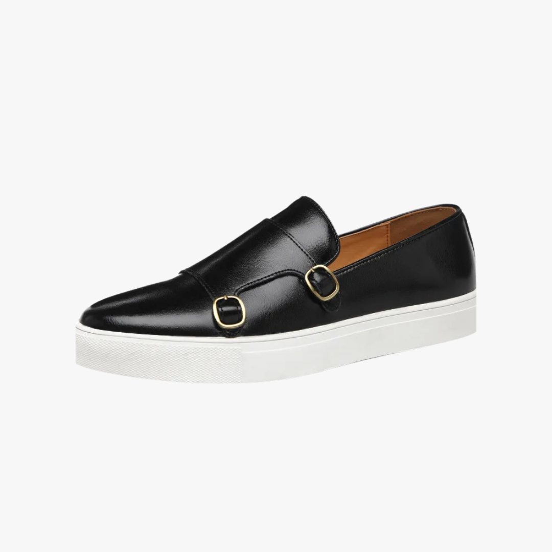 Chaussures Loafers Homme Cuir à Boucle Élégant