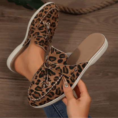 Mocassins Femmes Léopard Tendance avec Semelle Confort - PanierRoyale
