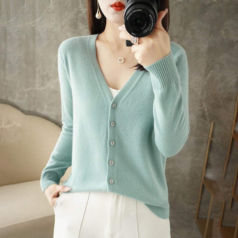 Cardigan Femme Élégant Col V