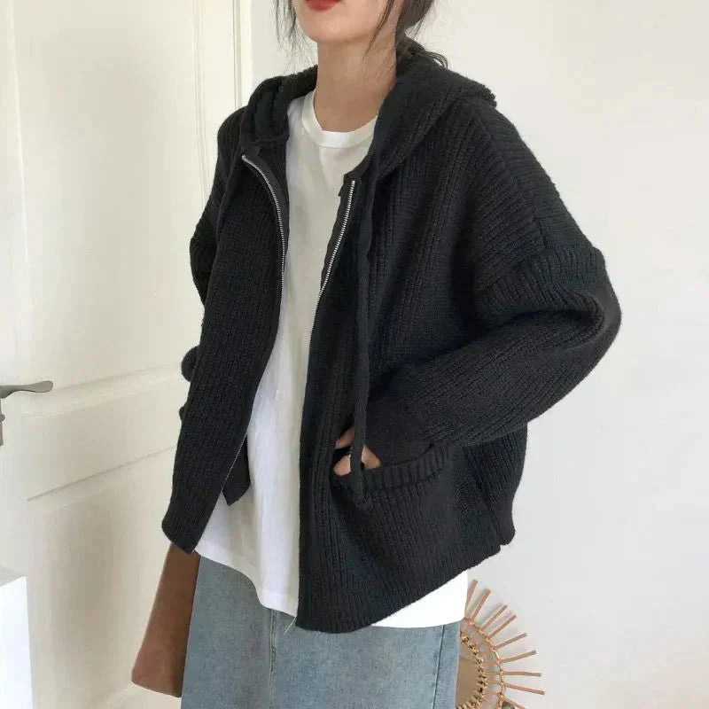 Cardigan Zippé Femme Chic et Élégant