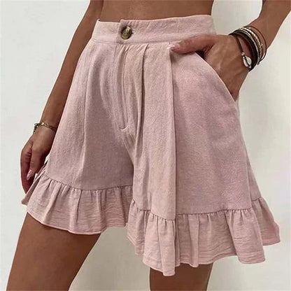 Short Détente Rose Pastel pour Femmes - PanierRoyale